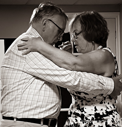 Couples are dancing tango